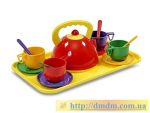 Набор детской посуды с подносом (Юника 67028)